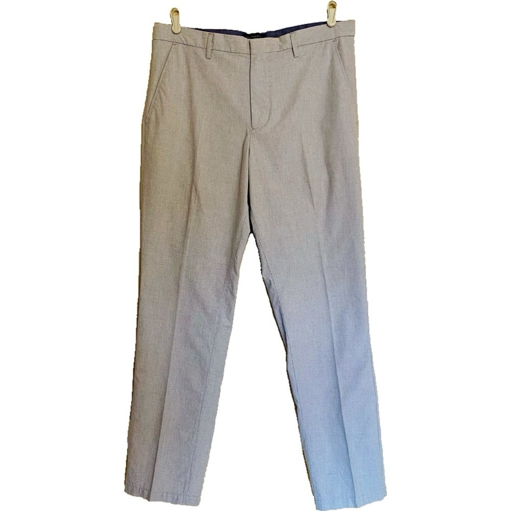 Banana Republic Gray Chino Pants Kentfield Style Sz 34x31 Preppy Casual Business
